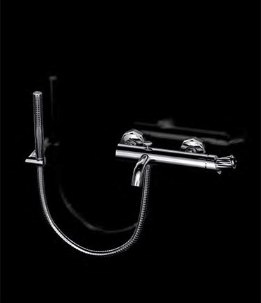 Twist Chrome Wall Mounted Bath Filler (47TF)