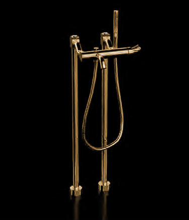 Twist Gold Freestanding Bath Tap (47GH)