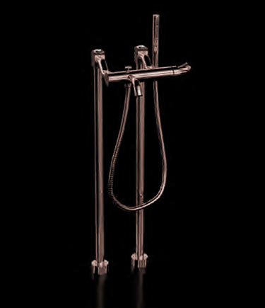 Twist Rose Gold Freestanding Bath Tap (47RGH)