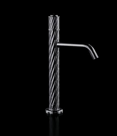 Twist Black Chrome Tall Basin Mixer (47BCC)