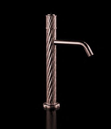 Twist Rose Gold Tall Basin Mixer (47RGC)