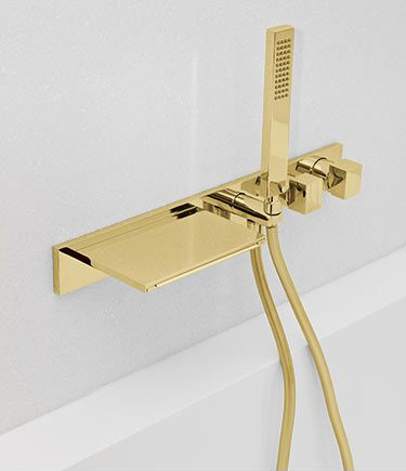 Waterblade Gold Bath Tap with Shower (38EE)