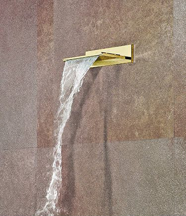 Waterblade Gold Waterfall Shower Head (38KK)