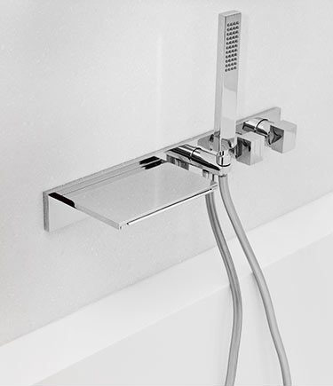 Waterblade Wall Mounted Bath Tap & Shower (38C)