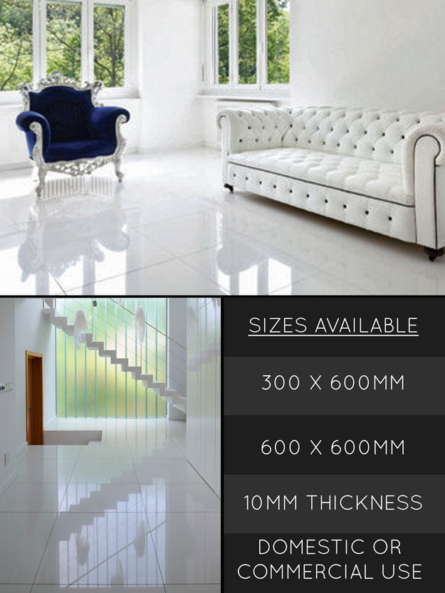 New White Porcelain Flooring Tiles (98C)