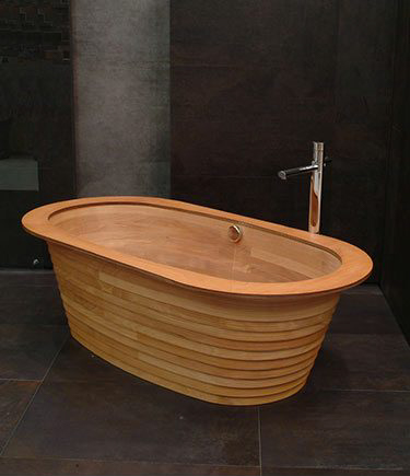 Wooden Boat Bath (26V)