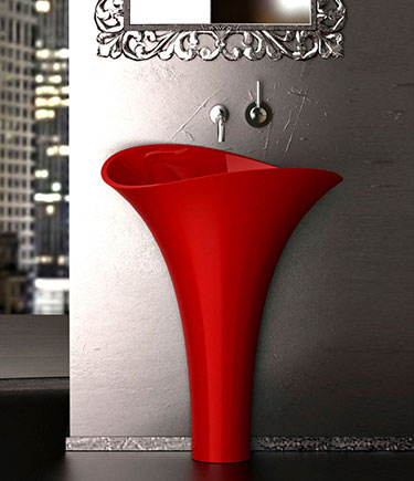 Poppy Freestanding Glass Basin (65S)