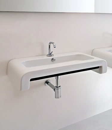 Nouveau White Enne Wash Basin (15C)