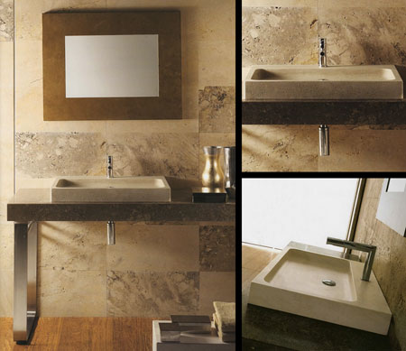 Rectangular Marble Basin (66B)