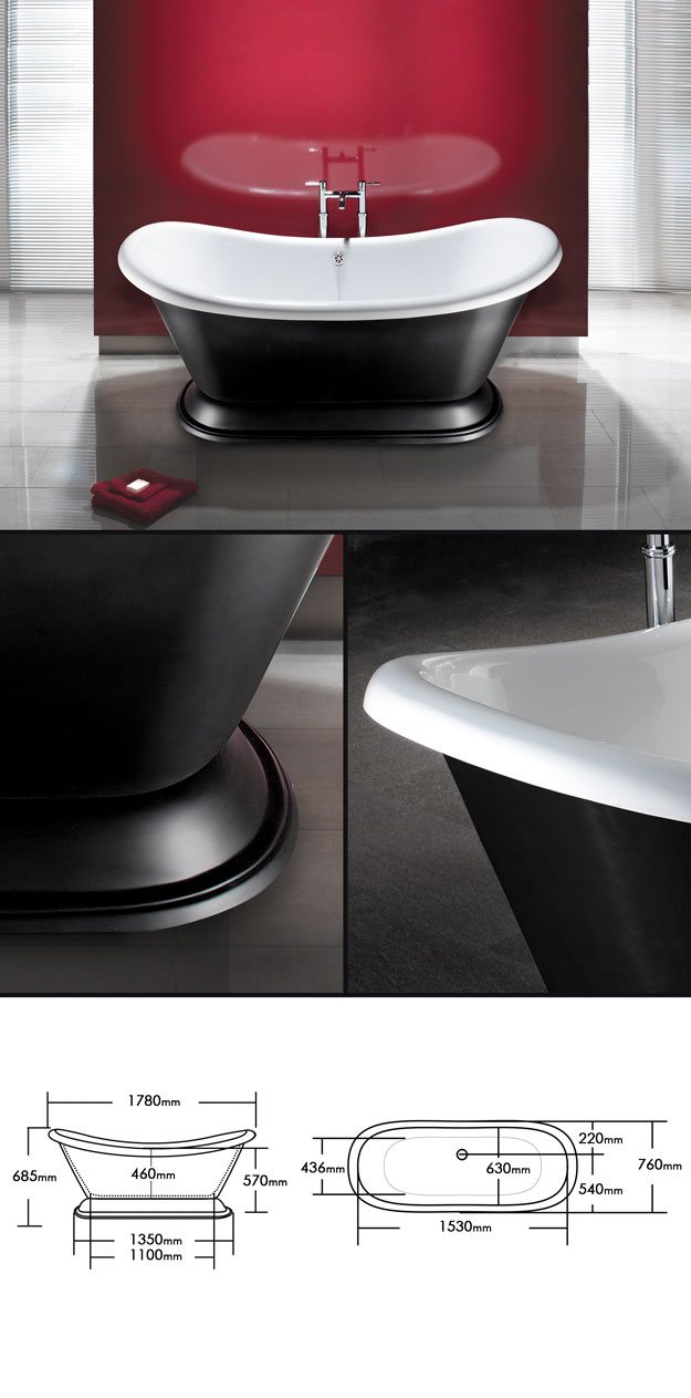 Bateau Art Deco Bath (25H)