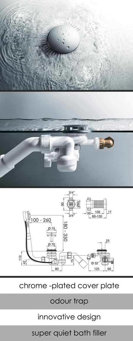 Fresh Bath Bottom Up Filler Tap (47Q)