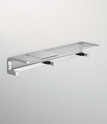 Shower Shelf with Accessory Hooks (55LSB)