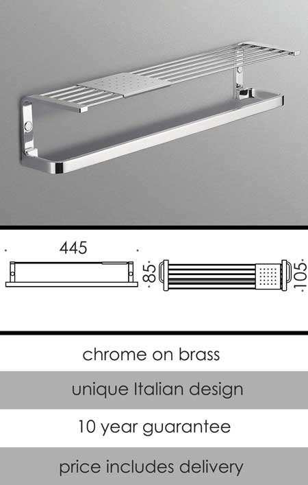 Shower Shelf with Towel Rail (55MSB)