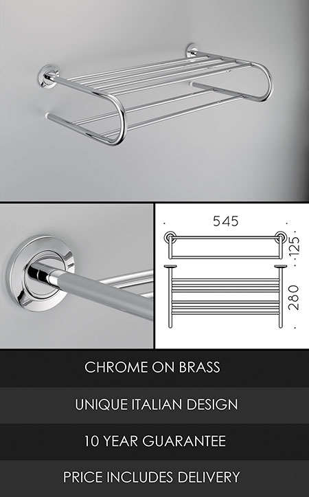 Towel Storage Rack & Shelf (55PSB)