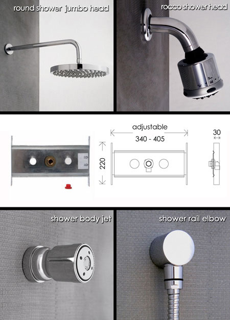 Shower Head and Body Jet Mounting Plate (53H)