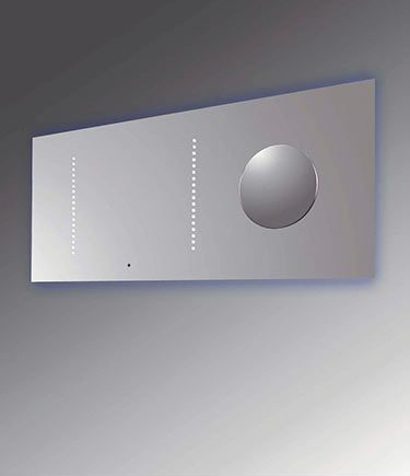 Bathroom Mirror with Inset Magnified Mirror (56KK)