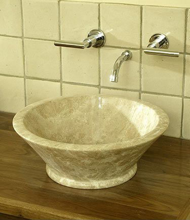 Travertine Marble Sink (66H)