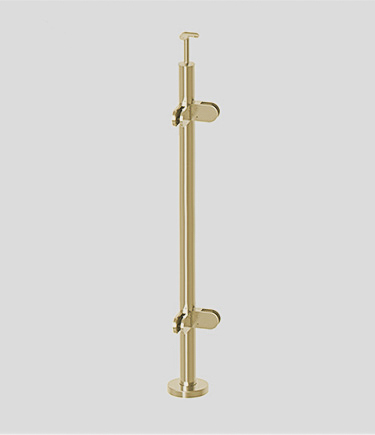 Brass Glass Balustrade Corner Post (2CBR)