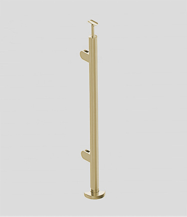 Brass Glass Balustrade End Post (2ABR)