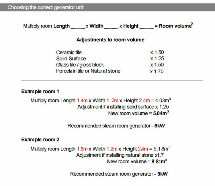 Choosing your generator size