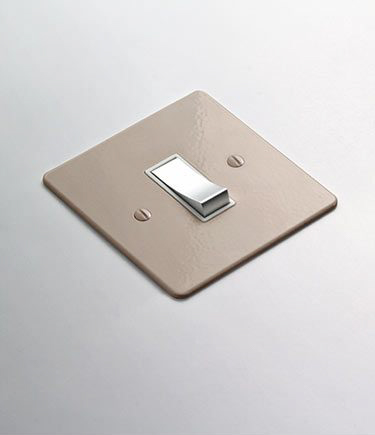 Plaster Pink Colour Light Switch (122E)