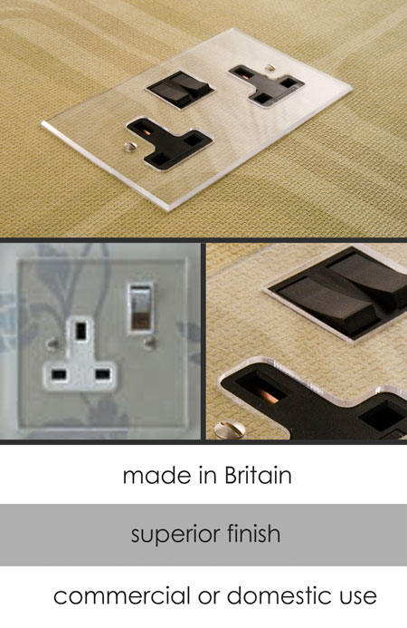 Crystal Electrical Plug Socket (124B)