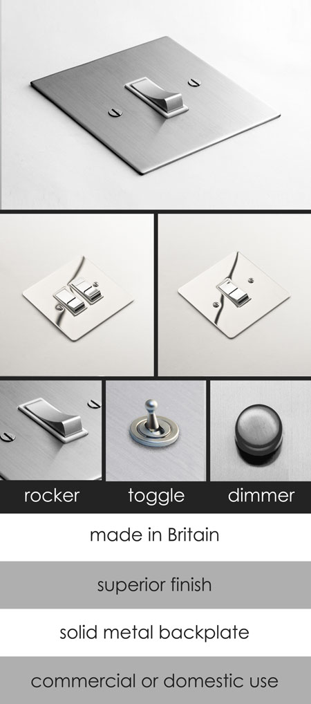 Polished chrome light switch discount