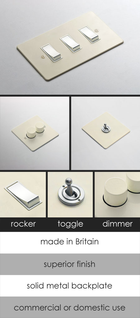 Cream Electrical Light Switches (116A)