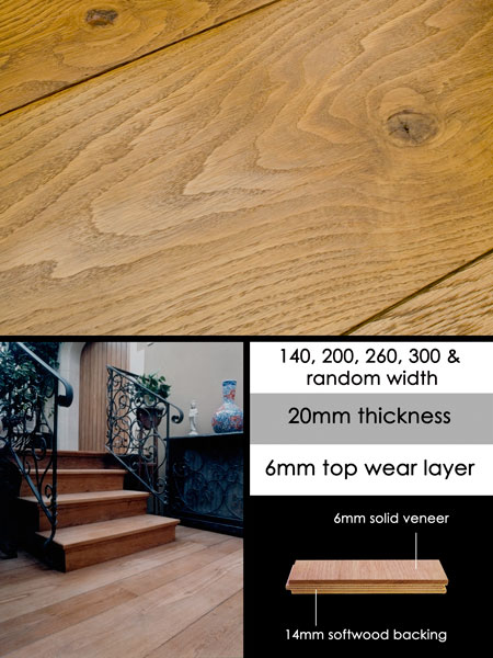 Engineered Wood Flooring Distressed Edge Wooden Floor