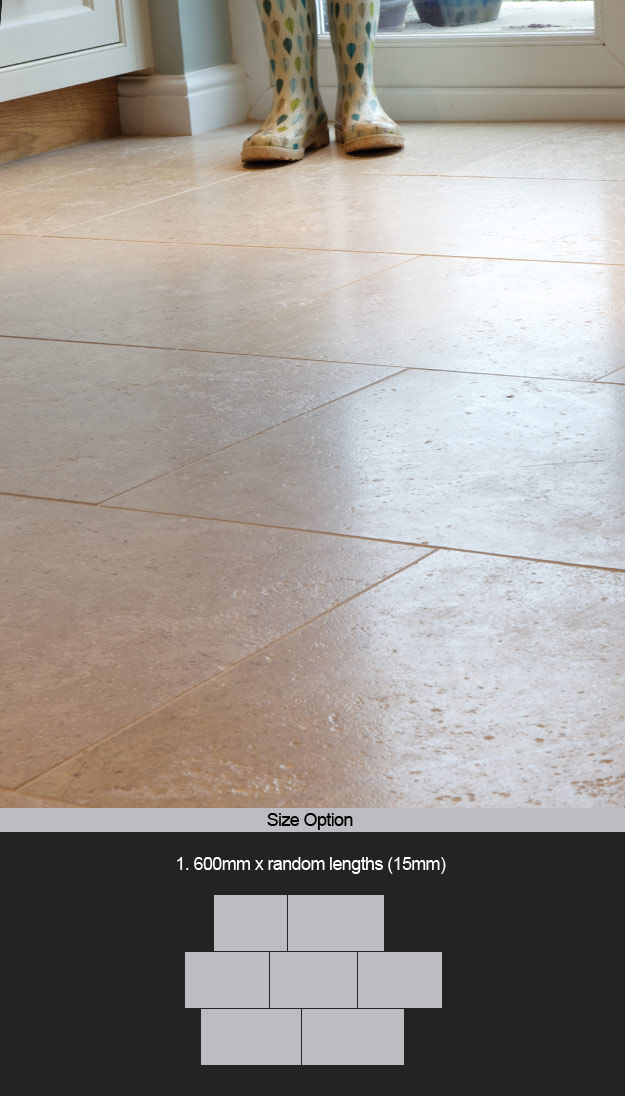 Saintes Cream Limestone Flooring Tiles (95Q)