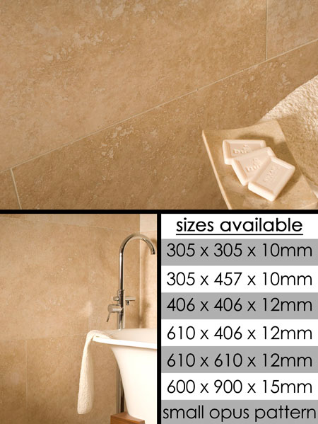 Pearl Travertine Flooring Tiles (94D)