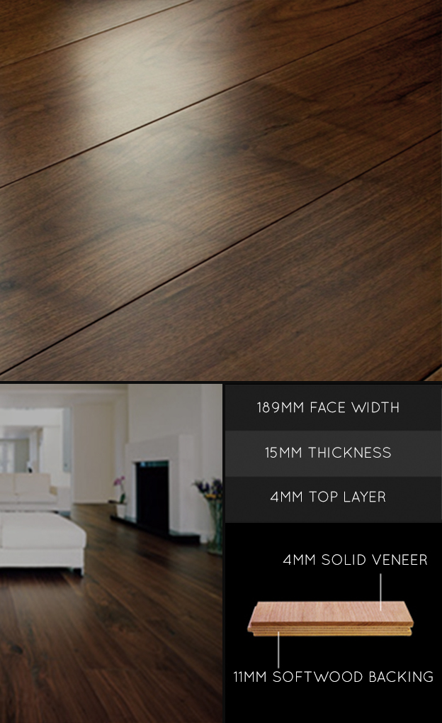 Walnut Engineered Wood Flooring  (93F)