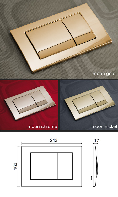 Moon Cistern Flush Plate (54H)