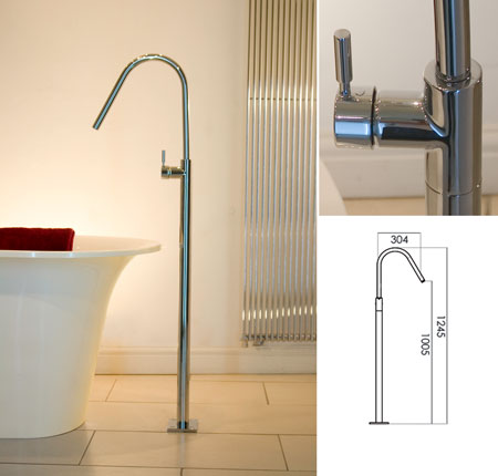 Fresh Freestanding Bath Tap or Basin Filler (47J)