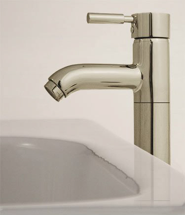 Nickel Tall Basin Mixer Tap (48B)