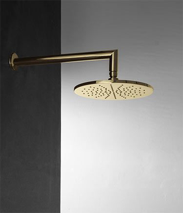 Gold Fixed Shower Head (77M)