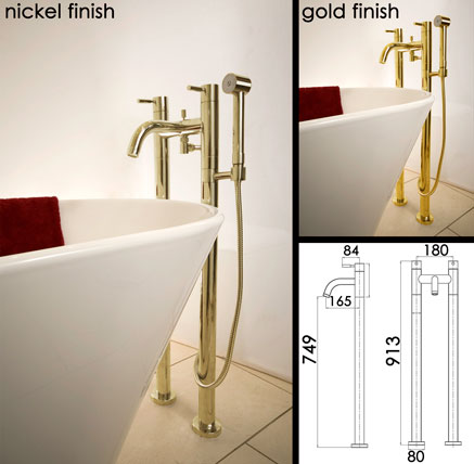 Bath taps outlet with shower head