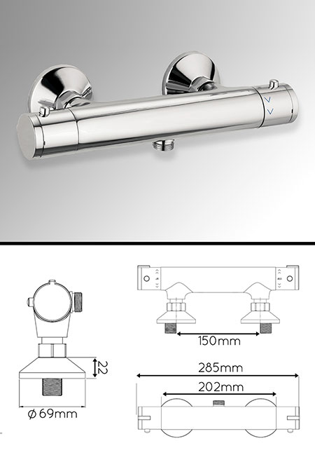 Classic Thermostatic Shower Valve (47S)