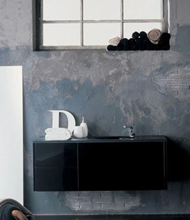 Ebony Black Bathroom Furniture (5A)