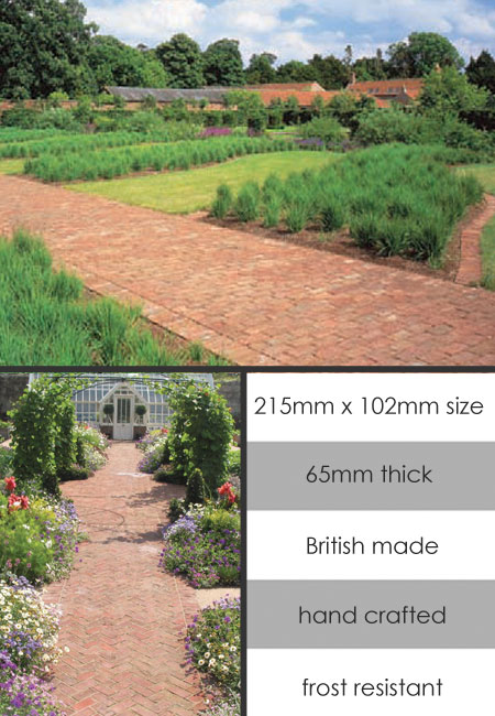 English Garden Handmade Brick Paviours (134F)