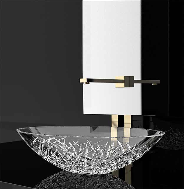 Crystal Cut Glass Basin 65C