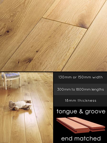 Oak Flooring in Lacquer (92A)