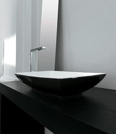 Lulu Black Counter Top Sink (13D)