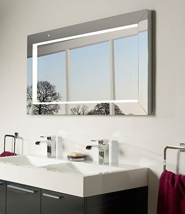 Chic Heated Mirror with Lights & Mirror Frame (63L)