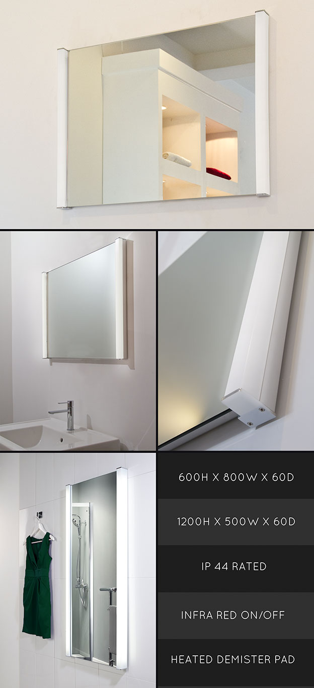 Cleo Heated Mirror with Lights (63B)