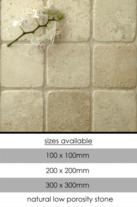 Pearl Tumbled Travertine Floor or Wall Tiles (112B)