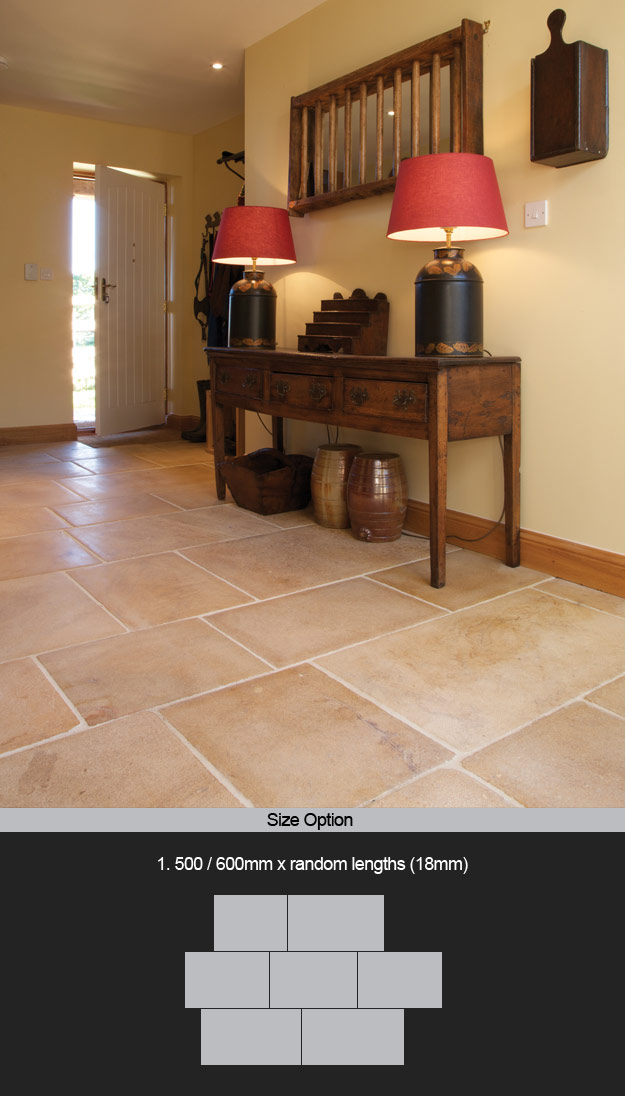 Old Biscuit Limestone Flooring Tiles (95L)