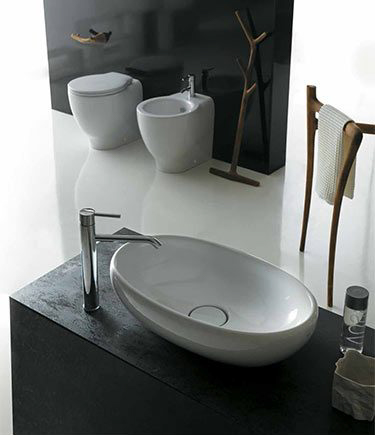 Organic Oval Counter Top Basin (9AA)