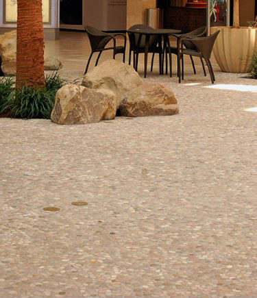 Cream Tan Stone Pebbles for Floors and Walls (112R)