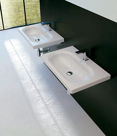 Pure Rectangular Wall Mounted Basin (9C)